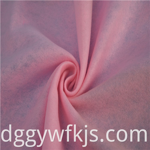Pink clothing filled needle punched cotton